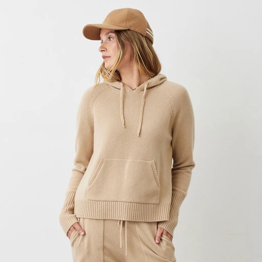 Not Monday Alex Cashmere Hoodie in Ivory